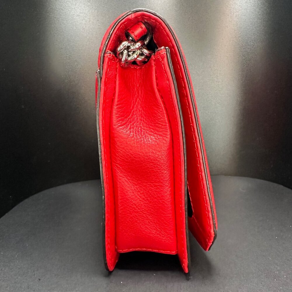Rebecca Minkoff Small Chevron Quilted Red Love Crossbody - Picture 5 of 7